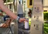 Paterna amplia la seua xarxa de fonts públiques d’aigua refrigerada en barris i parcs per contribuir al confort climàtic de la ciutat Una de las fonts públiques d'aigua refrigerada en Paterna