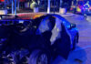 Espectacular accidente con una mujer atrapada en el Paseo Alameda