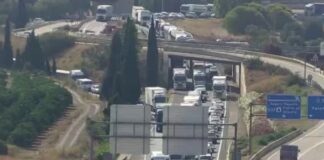 Colapso en la A23 entre Sagunto y Gilet