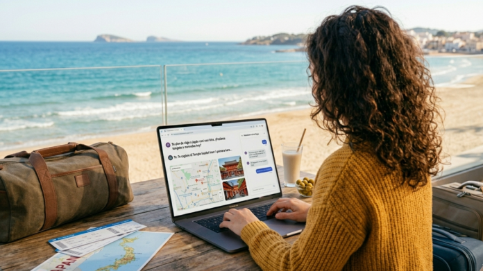 7televalencia chatgpt vacaciones Una mujer consulta sus vacaciones en una plataforma de inteligencia artificial