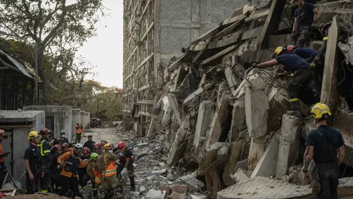 Imagen del terremoto en Venezuela. EFE