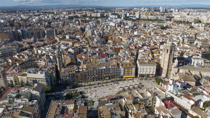 7televalencia valencia aérero Vista aérea de Valencia