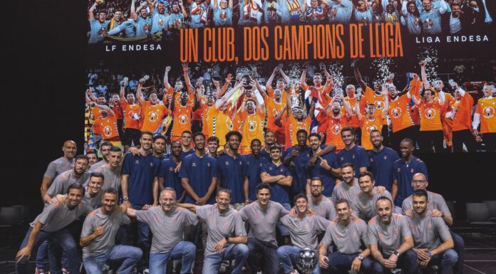 Valencia Basket celebra en el Roig Arena