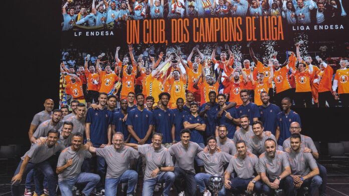 7televalencia valencia basket fiesta despedida Valencia Basket celebra en el Roig Arena