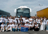Once autobuses salen de Valencia para ver al Papa en Madrid