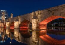 Así será la espectacular iluminación de los puentes del Jardín del Túria