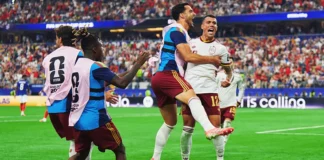 Celebración del gol de Pedro Porro en la semifinal del Mundial contra Francia. RFEF
