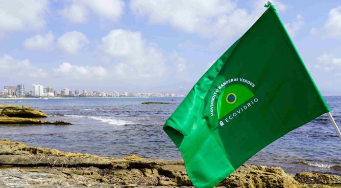 Bandera verda d'Ecovidrio. Alboraia