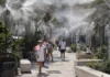 Mapa de los 38 puntos para resguardarse del calor en Valencia: estos son los refugios climáticos de la ciudad Plaza de la Reina con vaporizadores