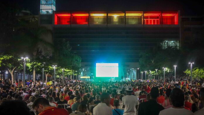 7televalencia pantalla gigante españa Pantalla gigante para seguir a la selección española en la final