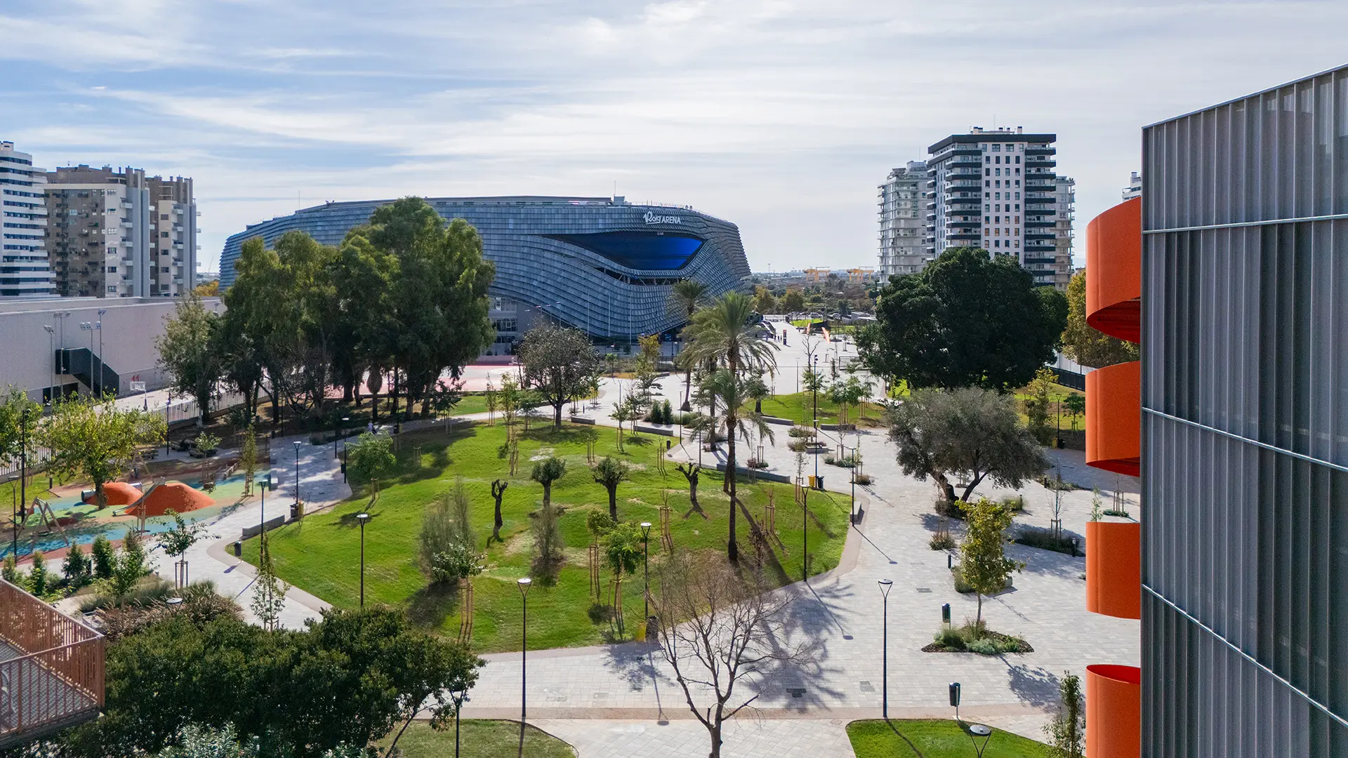 Parc de l'Afició desde donde se disparará el castillo este sábado