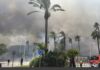 Impactantes imágenes del incendio cerca del Hospital de Manises