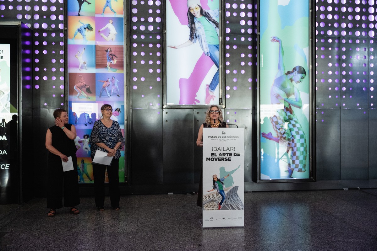 Ana Ortells durante la presentación de Bailar!