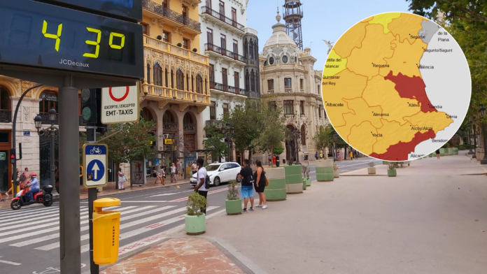 7televalencia-calor AEMET avisa del día más peligroso de la ola de calor con temperaturas de 44 grados