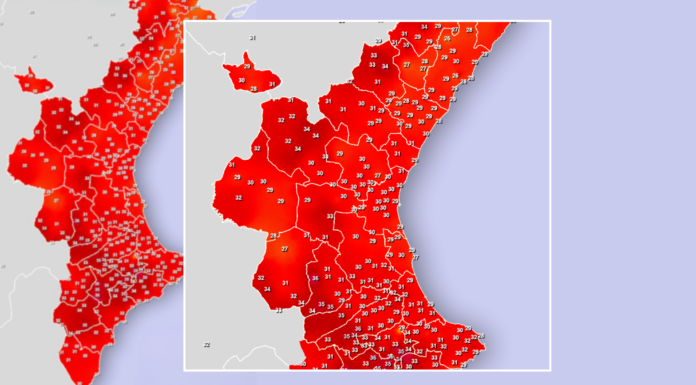 El mapa del calor extremo: estos son los municipios de Valencia en alerta roja El mapa del calor extremo: estos son los municipios de Valencia en alerta roja