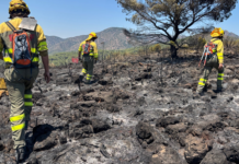 Los vecinos de Azuébar regresan a sus casas tras estabilizarse el incendio de Soneja Los vecinos de Azuébar regresan a sus casas tras estabilizarse el incendio de Soneja