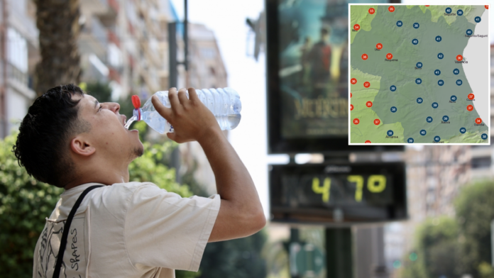7televalencia-calor Mapa del calor: Valencia se asfixia con una sensación térmica hasta los 50 grados