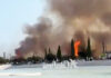 Impactante incendio junto a la Ciudad de las Artes