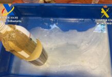 Detenido en el aeropuerto de Valencia con 8 kilos de cocaína líquida ocultos en botes de champú Imagen de la sustancia transportada / Guardia Civil