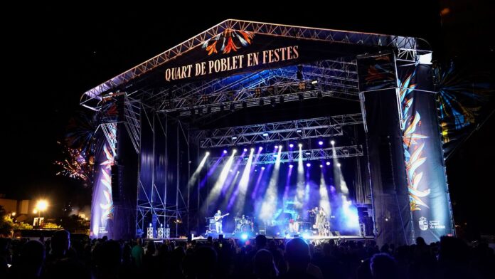 7televalencia El recinto de los conciertos de Fiestas de Quart de Poblet Recinte dels concerts de Festes de Quart de Poblet