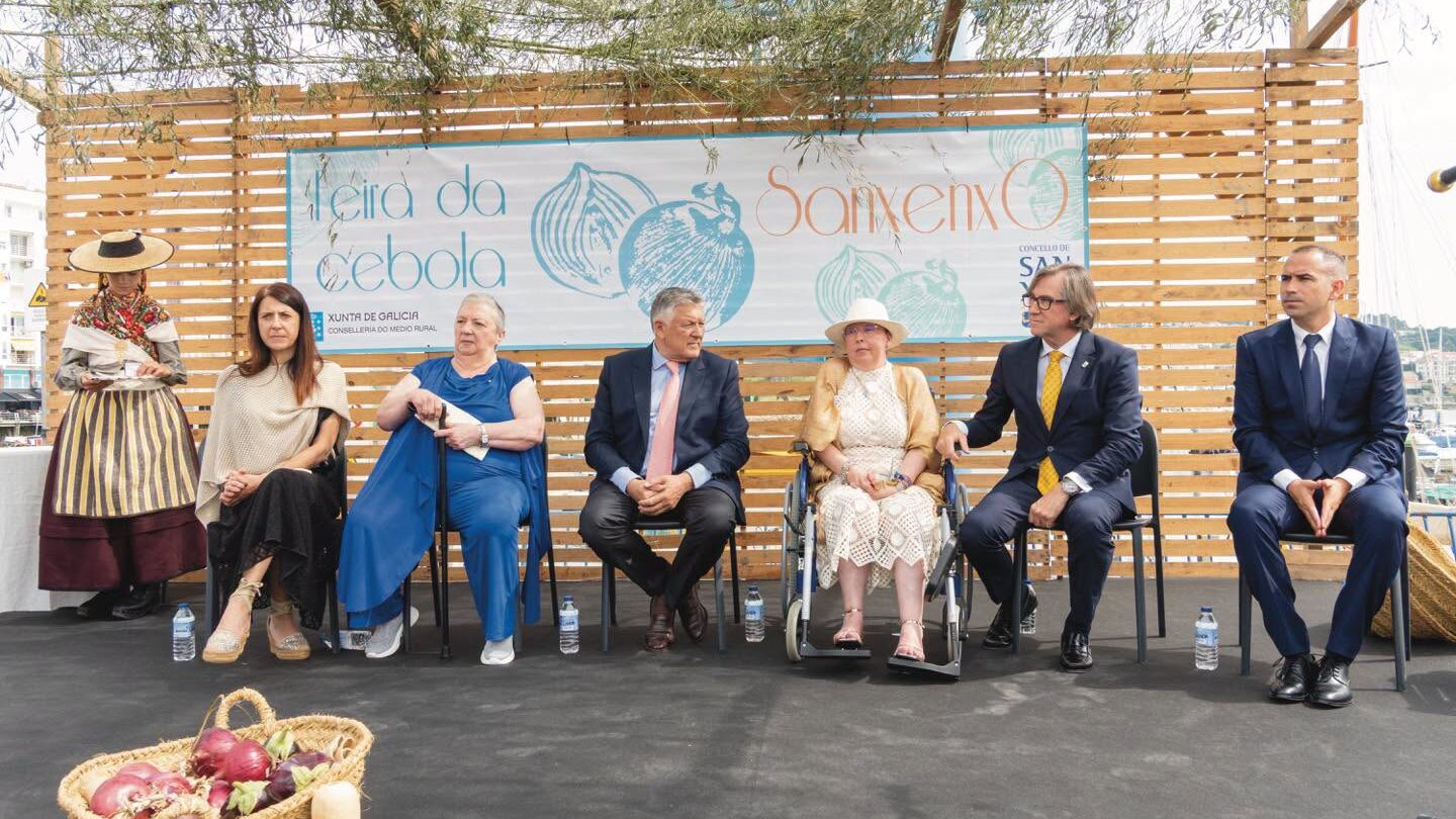 Feria de la cebolla de Sanxenxo, donde Sandra también fue reconocida