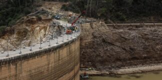 Presa de Buseo tras el paso de la DANA de 2024