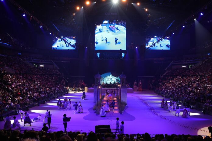 7televalencia-eleccion-falleras-roig-arena Imagen del acto del año pasado, el primero en el Roig Arena /JCF