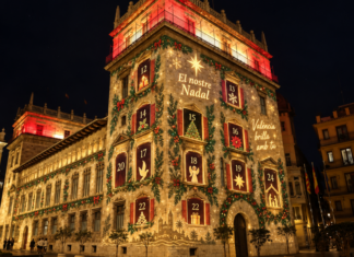 Un calendario de Adviento gigante iluminará Valencia con una sorpresa cada día