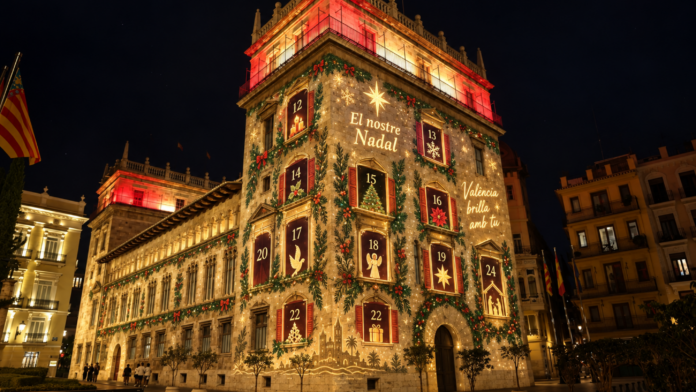 7televalencia-calendario-adviento Un calendario de Adviento gigante iluminará Valencia con una sorpresa cada día