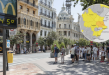 Valencia encara 48 horas de calor extremo antes de un temporal de lluvias, tormentas y granizo