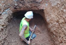 L’Eliana descobrix un nou refugi de la Guerra Civil durant les obres de peatonalització del centre Refugi de la Guerra Civil a l'Eliana