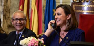Maria José Catalá durante la "Telefonada"
