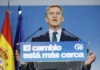 Feijóo responde a Sánchez tras la convocatoria electoral: «Por fin decidirán los españoles» El líder del Partido Popular Alberto Núñez Feijóo, durante una comparecencia hoy en la sede del partido en la calle Génova de Madrid. EFE/ Mariscal