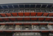 Suspendido el Tavernes de la Valldigna-Valencia CF de Copa del Rey por el accidente ferroviario de Toledo Estadio de Mestalla. EFE