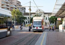 Descarrila un tranvía en Pont de Fusta