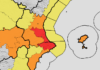 Elevan a rojo el aviso de lluvia en el litoral sur de la provincia de Valencia