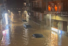 Vídeos de fuertes inundaciones en Denia y Jávea