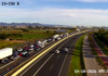Cortan la salida de Valencia por la V-21 entre Valencia y Alboraya