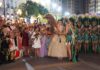 Carmen y Marta disfrutan al máximo su último acto como Falleras Mayores