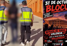 Detenido el creador de ‘Blocus Vlc’, el grupo que llamaba a saquear y quemar Valencia en Halloween Detenido el creador de 'Blocus Vlc', el grupo que llamaba a saquear y quemar Valencia en Halloween
