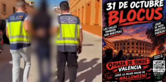 Detenido el creador de 'Blocus Vlc', el grupo que llamaba a saquear y quemar Valencia en Halloween