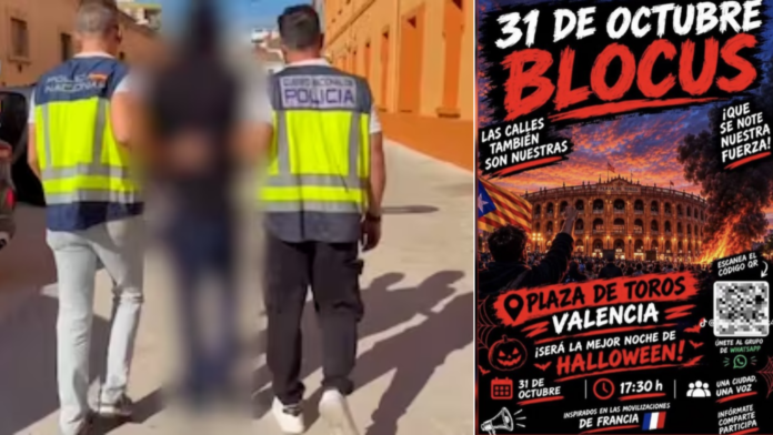 7televalencia-blocus-vlc Detenido el creador de 'Blocus Vlc', el grupo que llamaba a saquear y quemar Valencia en Halloween
