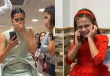 Así ha sido la reacción de las Falleras Mayores de València al recibir la Telefonada Así ha sido la reacción de las Falleras Mayores de València 2027