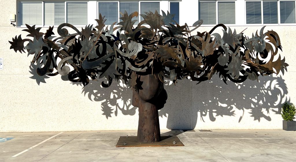 Una de las obras del artista Una de las obras del artista